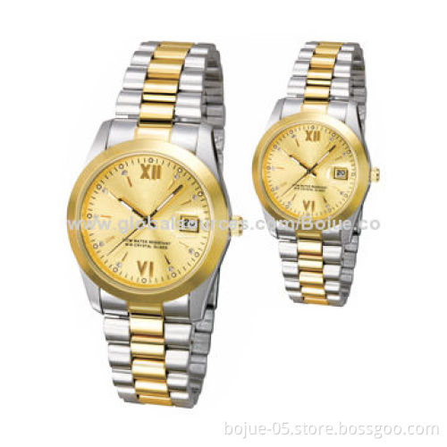 2014 Business Watches with Japan Movement and Gold Color